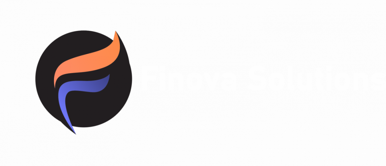 Logo Finova Solutions Blanc